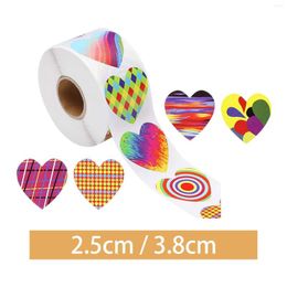 Gift Wrap 500 Pieces Heart Stickers For Kids Decorative Sticker Valentine'S Day Cards Decor Party Accessories