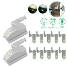 Wall Lamps 10PCS Cabinet Hinge LED Sensor Under Light For Wardrobe Cupboard Living Room Kitchen Door Closet Indoor Lighting