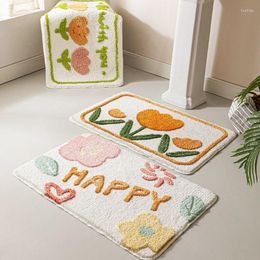 Carpets Cartoon Floor Mat Soft Imitation Cashmere Absorbent Mats Non-slip Carpet Supplies For Indoor Outdoor Door Entrance Decor Y5GB