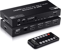 4KHDMI2.0b switch 4cut 1 audio separation ARCHDMI7.1 channel HDCP2.3 Dolby panoramic sound