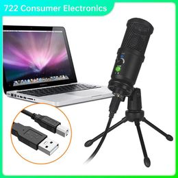 Microphones USB Microphone Desktop Condenser Podcast Microfono Recording Streaming With Standart & HIGH PROFILE For PC Computer