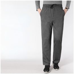 Men's Pants Winter Warm Fleece Jogging Men Casual Loose Fit Trousers Thicken Lamb Wool Velvet Sweatpants Plus Size 6XL Male X140