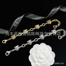 70% OFF 2023 New Luxury High Quality Fashion Jewelry for new gold and silver two-color old tiger head bracelet with double letters for women to enjoy Year of the Tiger