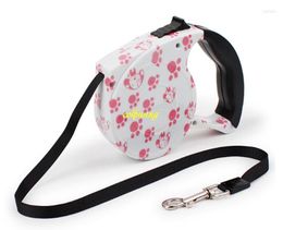 Dog Collars 50pcs/lot Fast 5m Retractable Leash Pet Traction Rope Automatic Flexible Puppy Lead Leashes Cat Supplies