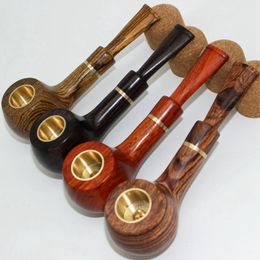 Latest Multiple Uses 3in1 Pipes Natural Wood Dry Herb Tobacco Cigarette Filter Tube Portable Handmade Innovative Smoking Wooden Hand Holder DHL