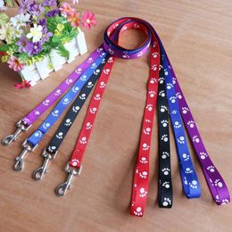 Dog Collars Colorful 120CM Nylon Cat Pet Leash Lead Strap Rope For Chihuahua Small Big Large Pets Dogs Daily Walking Training Leashes