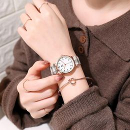 Wristwatches Fashion Round Quartz Digital Dial Casual Wrist Watches Fabric Strap Fashionable Clock For Waterproof Wristwatch Women