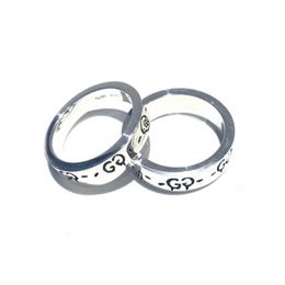 70% OFF 2023 New Luxury High Quality Fashion Jewellery for hip hop punk Thai silver pair ring for men and women