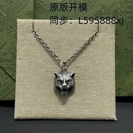 95% OFF 2023 New Luxury High Quality Fashion Jewelry for sterling silver necklace made of old tiger head