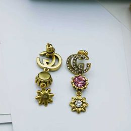 Fashion Collection 2023 New Luxury High Quality Fashion Jewelry for family earrings new color diamond flower personalized Tassel Trend Earrings