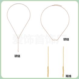 20% off all items 2023 New Luxury High Quality Fashion Jewellery for new link to love series simple sleeve lock necklace Personalised mirror Earrings lines