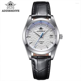 Wristwatches ADDIESDIVE Man Luxury Watch European American Business Wrist Sapphire Glass 10Bar Waterproof Automatic Mechanical Watches