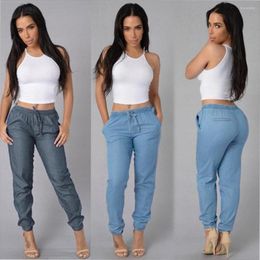 Women's Jeans Jean Jumpsuits Women Pants Denim Womens Elastic Waist Casual High Ripped Shorts For