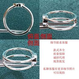 60% OFF 2023 New Luxury High Quality Fashion Jewellery for side empty style interlocking double narrow opening interwoven pattern connecting ring