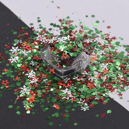 Nail Glitter PrettyG 1 Set Christmas Mix For Xmas Art Decoration Design Gel Body Painting Makeup DIY