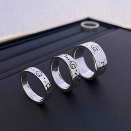 20% OFF 2023 New Luxury High Quality Fashion Jewellery for silver flower and bird you elf spirit skull couple pair simple ring