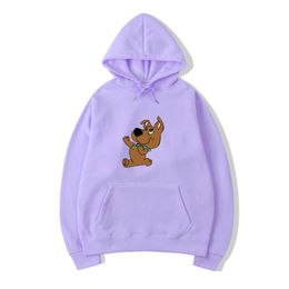 Men's Hoodies & Sweatshirts Fashion 2023 Oversized Cute Dog Print Sweatshirt Kawaii Men Women Top Clothes Hoody Male Hoodie Streetwear