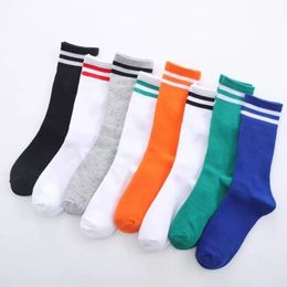 2023 Men's Socks stocking multiple colour Fashion jogging sock Casual High Quality Cotton Breathable Basketball football Sports Wholesale Classic stripes N1