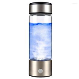 Wine Glasses 430ml Portable USB Hydrogen-Rich Water Ioniser Maker Cup Generator Bottle Silver