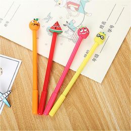 Stereoscopic Fruit Gel Pen Colorful Creative Cartoon Ink Black Tools Student Writing Office Stationery