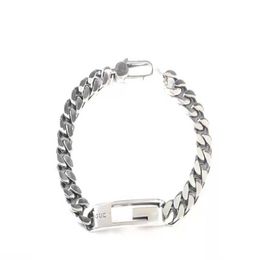 60% OFF 2023 New Luxury High Quality Fashion Jewellery for hollowed-out three-dimensional old sterling silver bracelet simple versatile for men and women