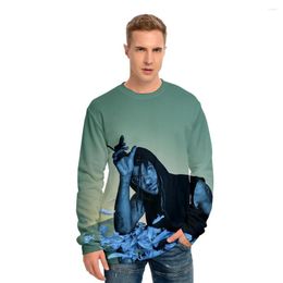 Men's Hoodies Unisex Cool Fashion Streetwear Pusha T Sweatshirt Casual Pullover Winter And Autumn Thick Full Print Punk Style Regular O-neck