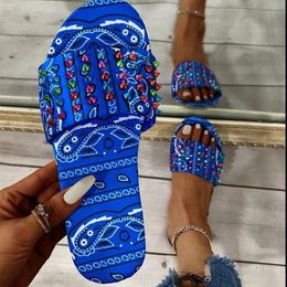 Slippers Ladies Fashion 2023 Women Summer Rivet Flat Rubber Women's Casual Sandals Female Plus Size Footwear Woman Shoes