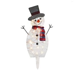 Strings LED Christmas Snowman Light Up Lamp Ornament Lighting Lantern For Home Yard Wedding Party Decor