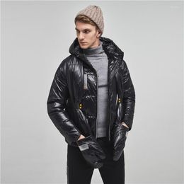 Men's Down Top Quality 80% White Jacket Men Thick Winter 2023 Hat Detached Warm Parka Waterproof Windproof Thicken Jackets