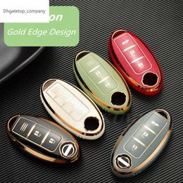 TPU New Car Fashion Remote Key Case Cover Shell Nissan Qashqai X-Trail T32 T31 Juke J10 J11 Kicks Tiida Pathfinder Note For Infiniti