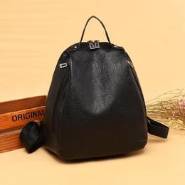 Backpack The Premium PU Women Female High Quality Soft Leather Book School Bags For Teenage Girls Sac A Dos Travel Back Pack