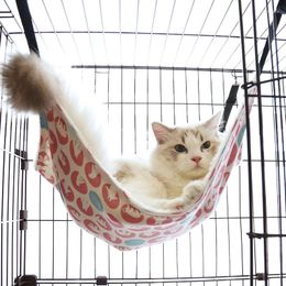 Cat Beds Winter Warm Hammock Double Hanging Hammack Pet Guinea Bed Hamster Mouse Squirrel Supplier For Pets S/M/L