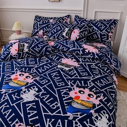 Bedding Sets Set Crayon Cartoon Boys Girls Single Twin Size 3 - 4pcs Duvet Cover Flat Sheet Pillowcase Kids Teen Bedspreads Gift