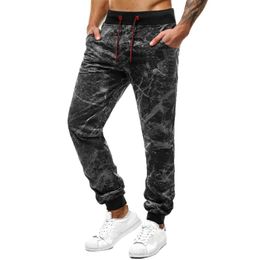 Men's Pants Cute H Tie Up Matching Trend Fashion Trousers Hip Feet Breathable Sports Hop With Pockets Men Colour Lace Harem Men'sMen's