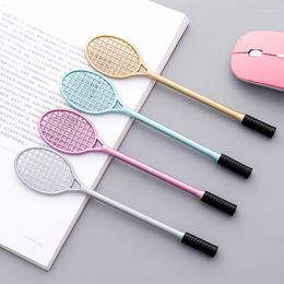 (1pcs/sell) 0.5mm Badminton Racket Korean Ink Ballpint Gel Pens Refill For Writing Kawaii Stationery Escolar School Supplies