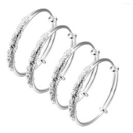 Bangle Openable Wedding Ethiopian Jewelries Silver Adjustable Engrave Dragon Phoenix Bangles For Women Female Jewelry