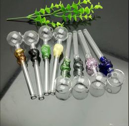 Spot color skull direct-fired pot Glass Bongs Glass Smoking Pipe