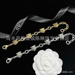20% OFF 2023 New Luxury High Quality Fashion Jewelry for new gold and silver two-color old tiger head bracelet with double letters for women to enjoy Year of the Tiger