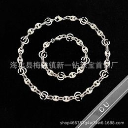 Top luxury Jewellery Silver Chain Fried Dough Twists Thread Hollow Bracelet Make Old Personalised Men's and Women's Same