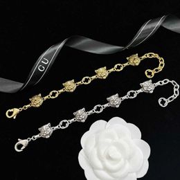 three-dimensional relief tiger-head bracelet made of old personality trend versatile lovers' hand gifts Luxury ornament