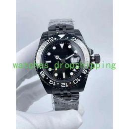 2022 New Fashion Mens Watch Black Style 40MM Ceramic Bezel Asia 2813 Movement Automatic Mechanical Jubilee Strap Sapphire Crystal Glass President Wristwatches