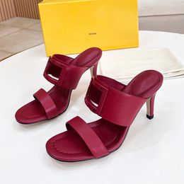 designer flip flops slippers for women High heel sandals sexy slides Genuine Leather summer luxury shoes sizi11