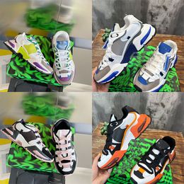 Shoes mixed material space casual shoes sneakers leather men's and women's casual mesh breathable suede reflective sneakers rubber sole lacing.