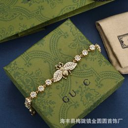 70% OFF 2023 New Luxury High Quality Fashion Jewellery for light luxury version of classic little bee Diamond Bracelet super high quality