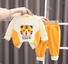 Clothing Sets Luxury Designer Kids Tracksuits For Baby Boy Clothes Tiger Printed Long Sleeve Shirt Tops And Pants Casual Children Sportwear