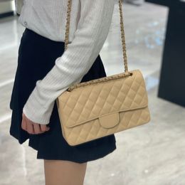 CHANEL CLASSIC FLAP CREAM TWO WAY BAG, Luxury, Bags & Wallets on