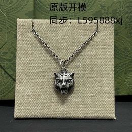 70% OFF 2023 New Luxury High Quality Fashion Jewellery for sterling silver necklace made of old tiger head