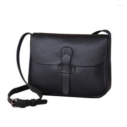 Evening Bags Genuine Leather Flap Crossbody For Women Small Shoulder Messenger Bag Fashion Ladies Purses And Handbags Female Sac A Main