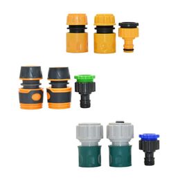 Watering Equipments 1pcs 1/2 3/4 Inch Garden Water Hose Connectors Kit 16mm 20mm Fittings Irrigation System Adapter