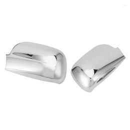 Lighting System Rearview Mirror Cap Heat Resistant Door Cover Chrome Plated For 2003 2004 2005